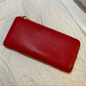 ❤️💖 pink/red COACH full size wallet